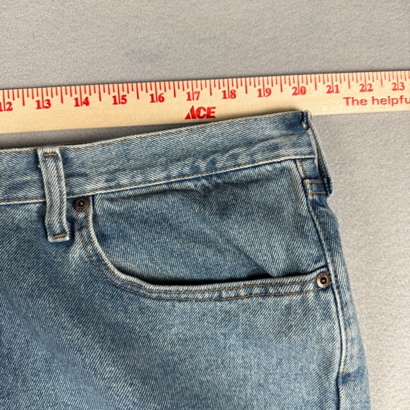 Lee Relaxed Fit Mens Jeans 40x30 Light Wash Blue Denim Straight Leg 2055516 - Picture 6 of 10